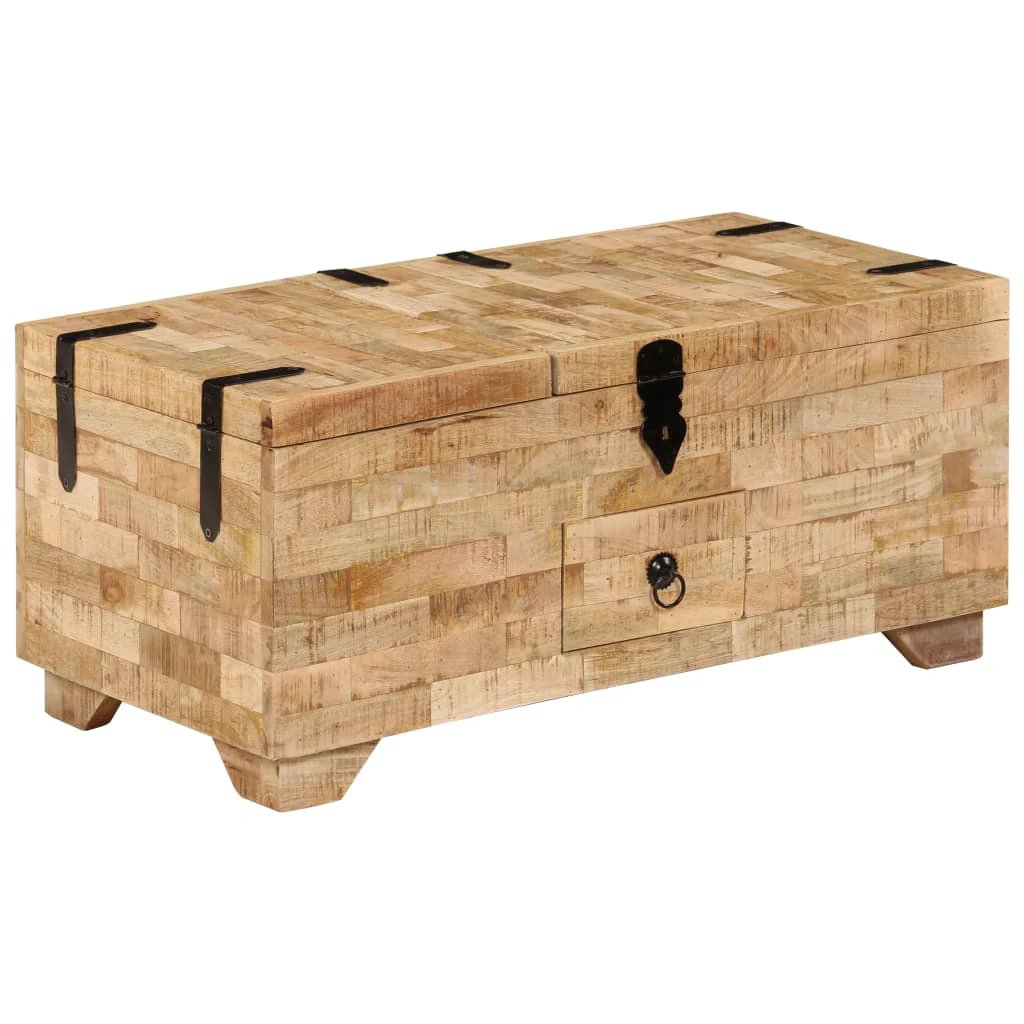 vidaXL Mango Wood Coffee Table 80x40x35 cm by vidaXL