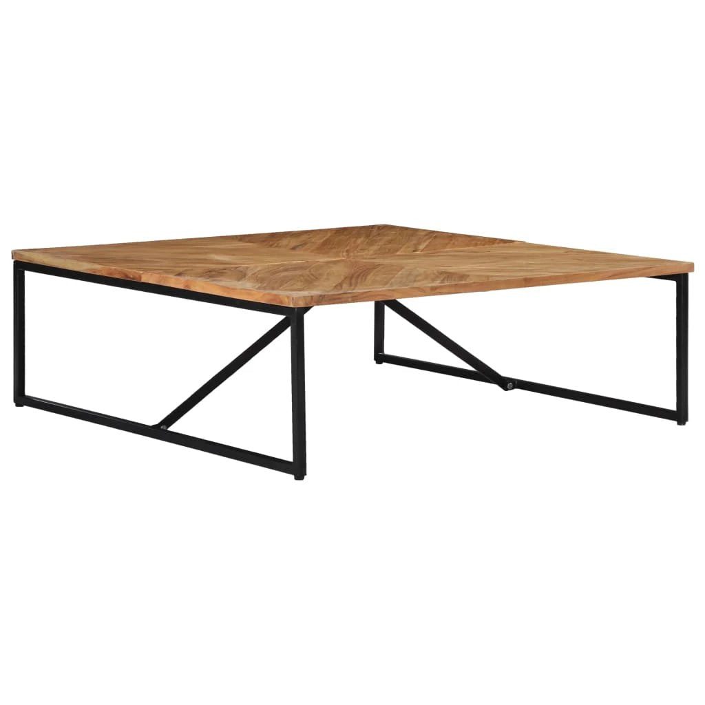 Premium Coffee Table 110x110x36 cm Solid Acacia Wood Centerpiece for Modern Living Rooms by vidaXL