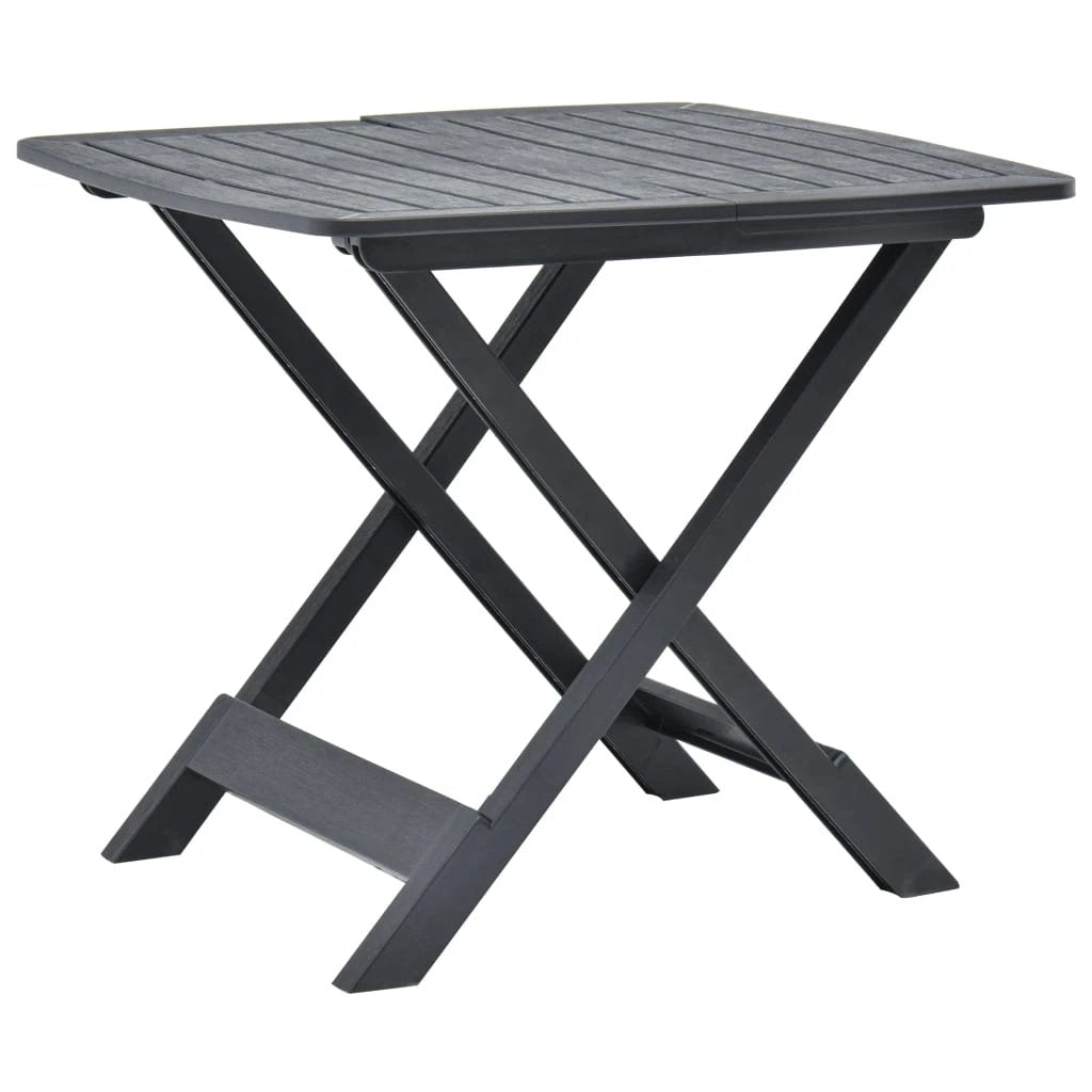 vidaXL vidaXL Folding Garden Table White 79x72x70 cm Plastic -