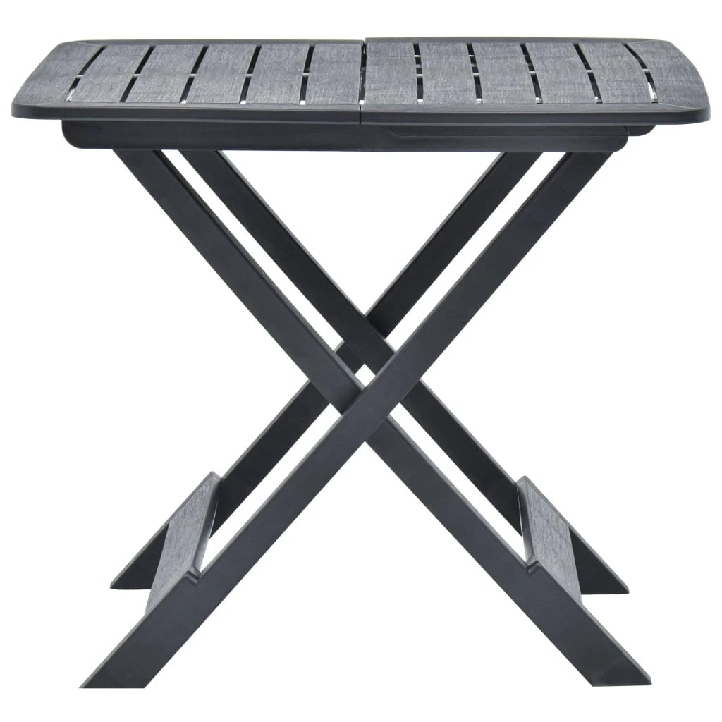 vidaXL vidaXL Folding Garden Table White 79x72x70 cm Plastic -