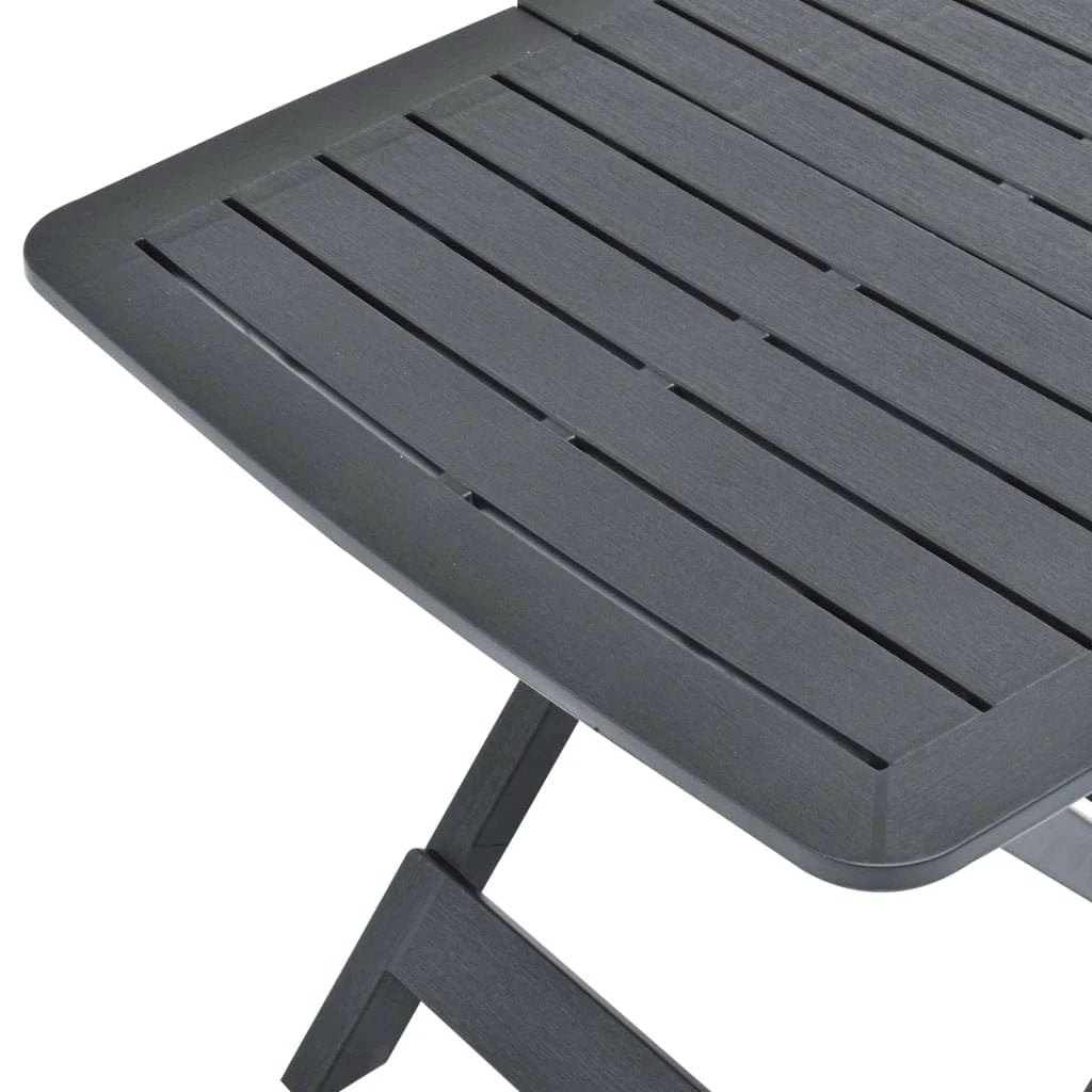 vidaXL vidaXL Folding Garden Table White 79x72x70 cm Plastic -