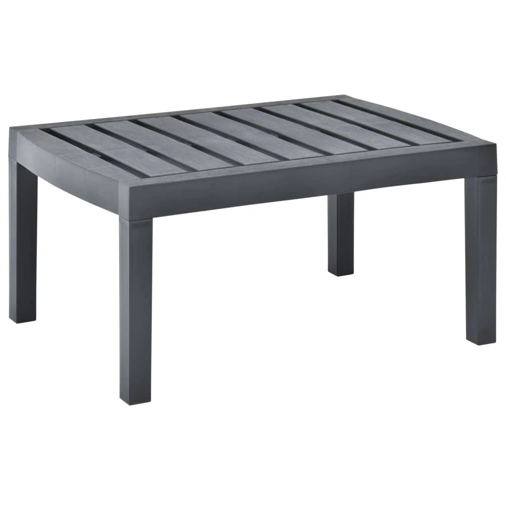 vidaXL vidaXL Garden Table White 78x55x38 cm Plastic - Garden Table