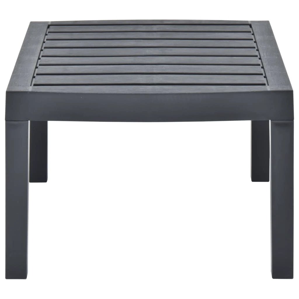 vidaXL vidaXL Garden Table White 78x55x38 cm Plastic - Garden Table