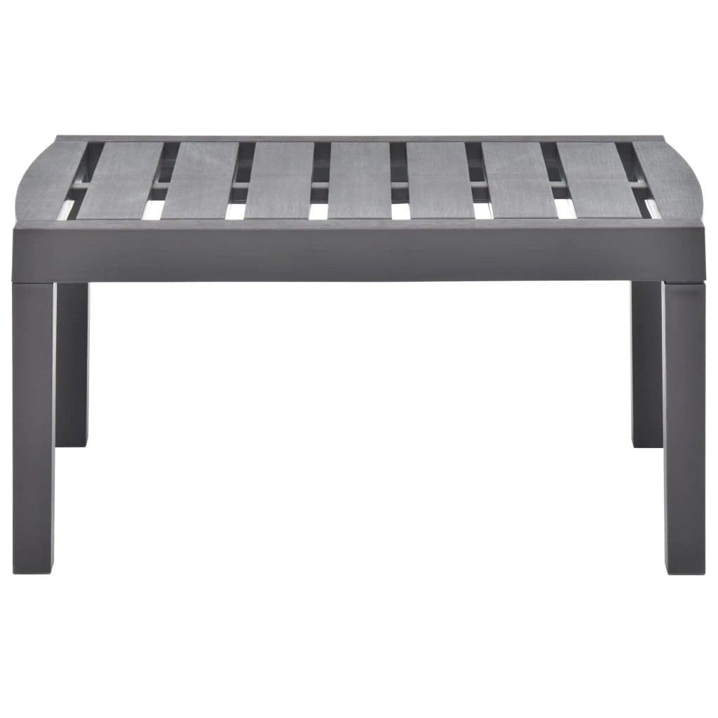 vidaXL vidaXL Garden Table White 78x55x38 cm Plastic - Garden Table