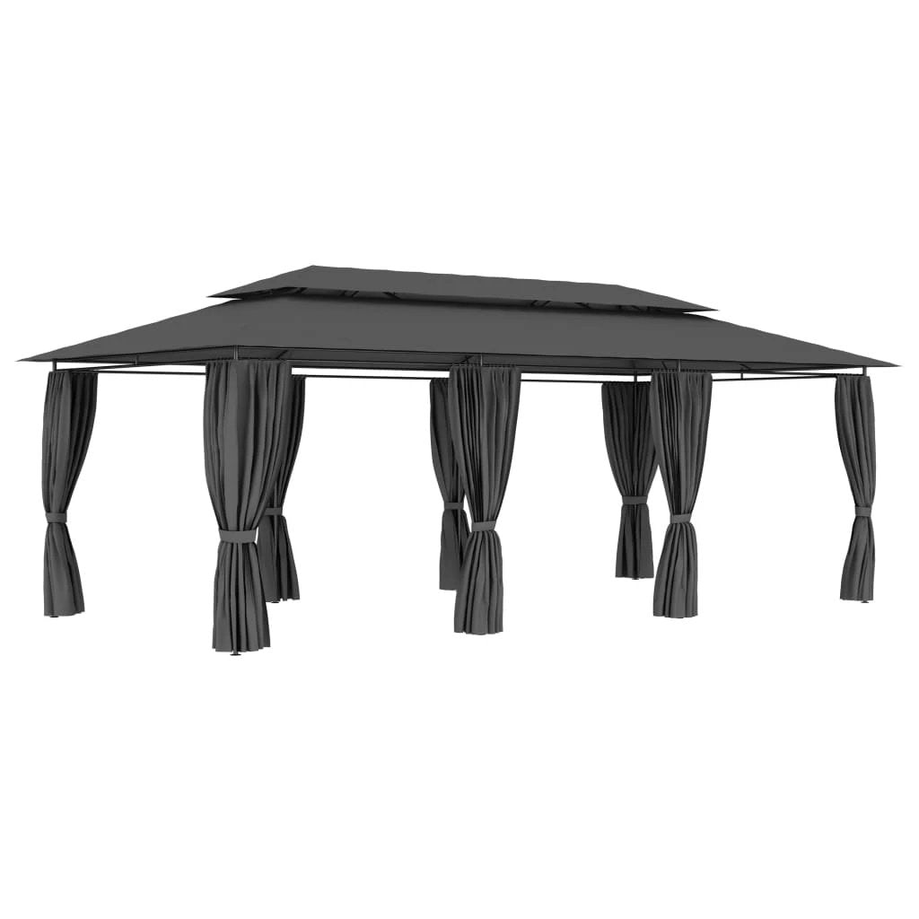 vidaXL vidaXL Gazebo 600x298x270 cm Anthracite - Gazebos