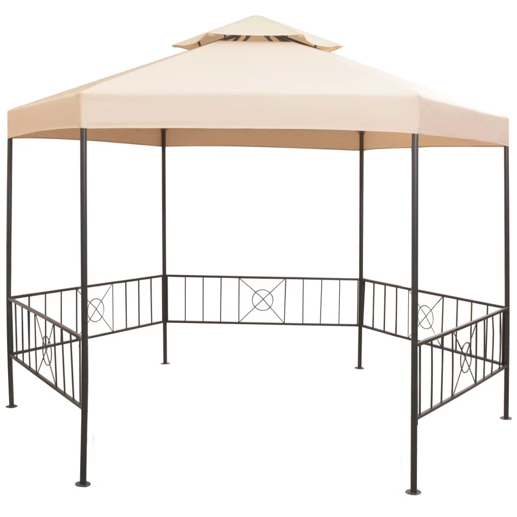 vidaXL vidaXL Garden Gazebo 323x275x265 cm Anthracite - Gazebos