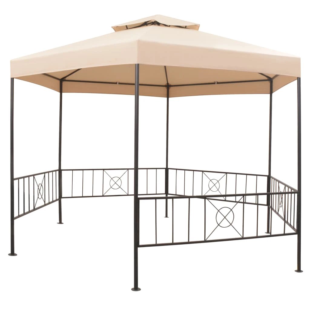 vidaXL vidaXL Garden Gazebo 323x275x265 cm Anthracite - Gazebos