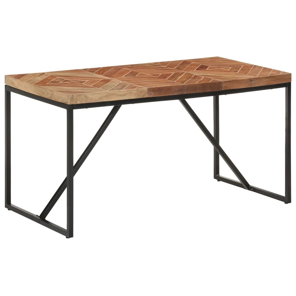 vidaXL vidaXL Dining Table 120x60x76 cm Solid Acacia and Mango Wood - Dining Table
