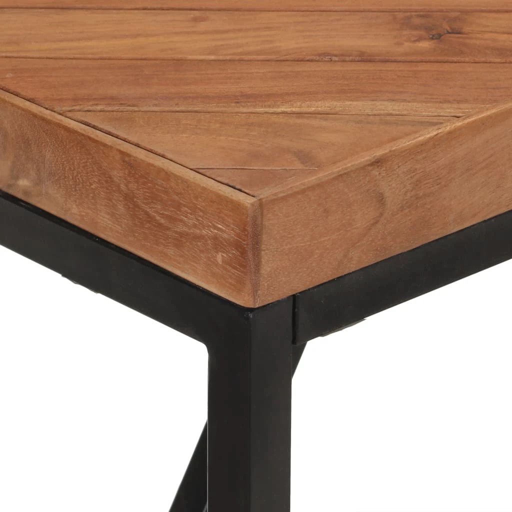 vidaXL Dining Table 120x60x76 cm Solid Acacia and Mango Wood by vidaXL