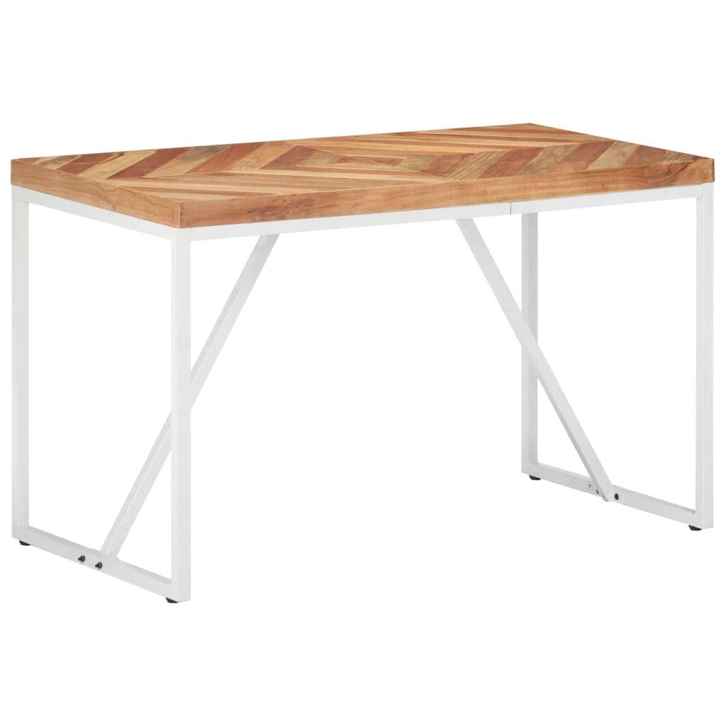 vidaXL vidaXL Dining Table 120x60x76 cm Solid Acacia and Mango Wood - Dining Table