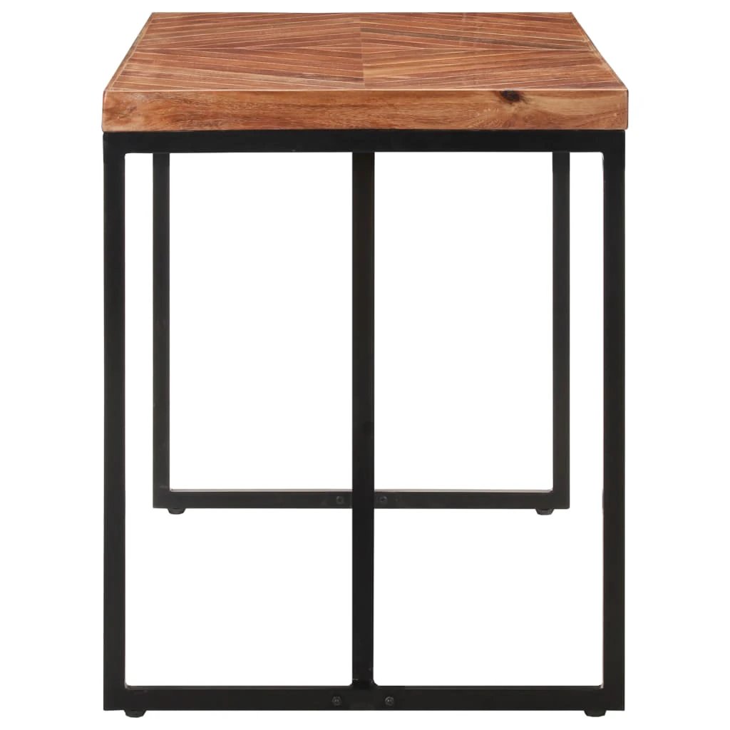 vidaXL Dining Table 120x60x76 cm Solid Acacia and Mango Wood by vidaXL