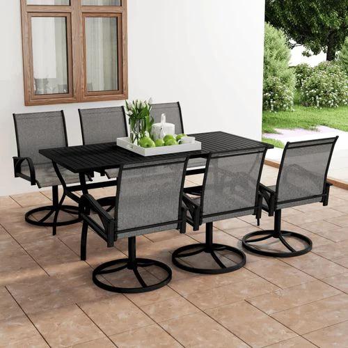 vidaXL vidaXL 3 Piece Garden Dining Set with Powder-Coated Steel Frame and Breathable Textilene Fabric for Outdoor Entertaining - Garden Set