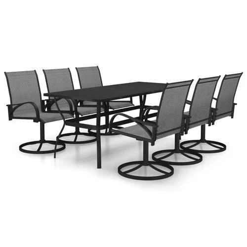 vidaXL vidaXL 3 Piece Garden Dining Set with Powder-Coated Steel Frame and Breathable Textilene Fabric for Outdoor Entertaining - Garden Set