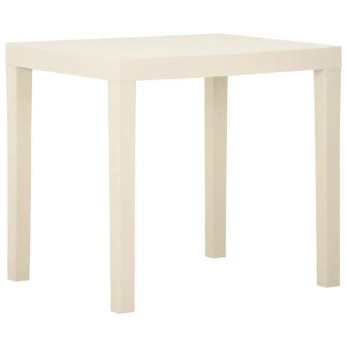 vidaXL Garden Table White 79x65x72 cm Plastic by vidaXL