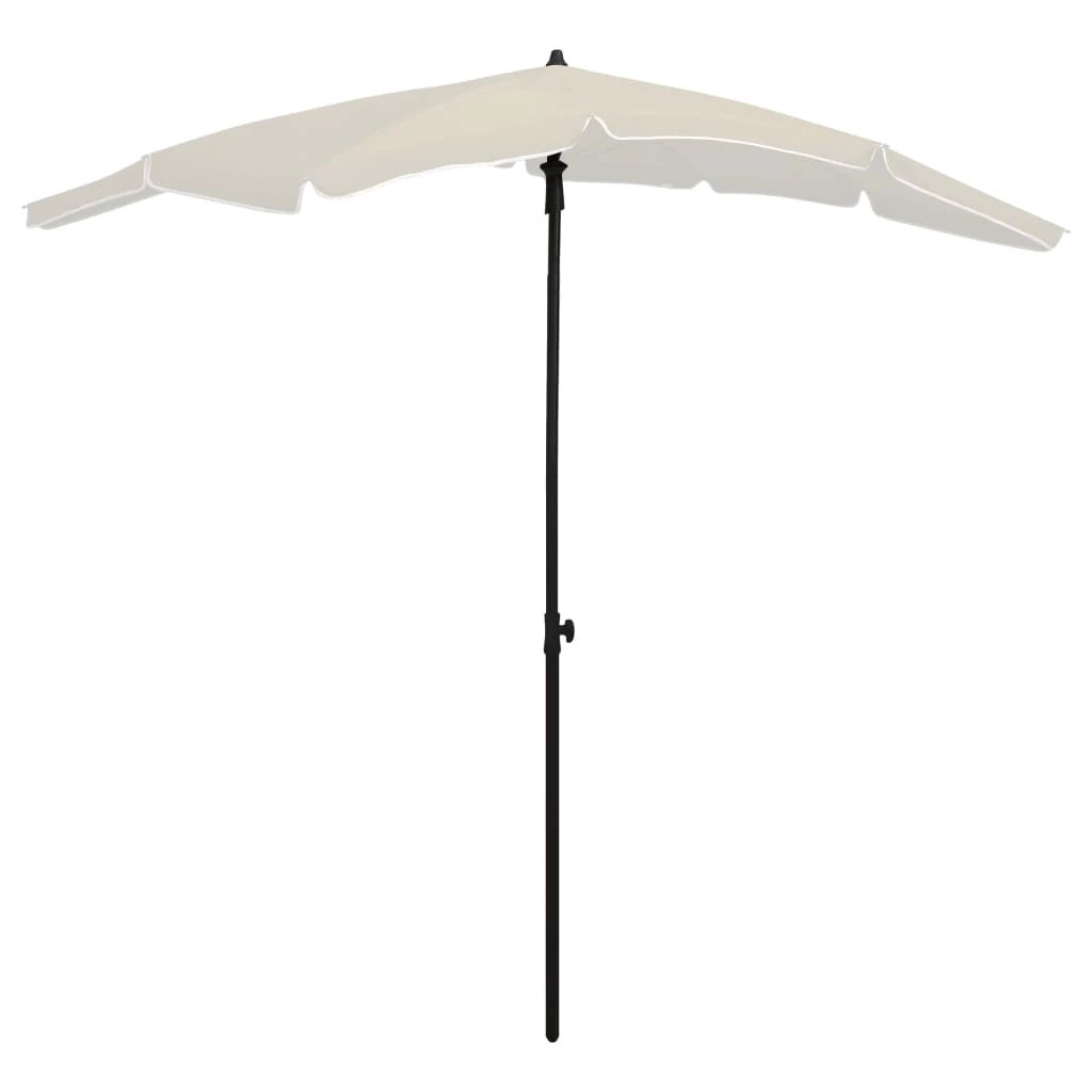 vidaXL vidaXL Garden Parasol with Pole 200x130 cm Sand - Parasol