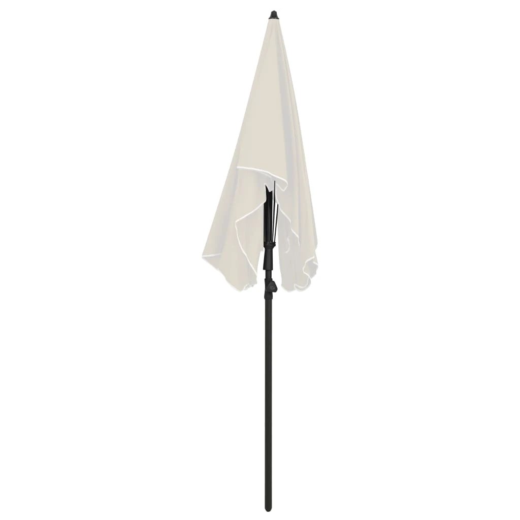 vidaXL vidaXL Garden Parasol with Pole 200x130 cm Sand - Parasol