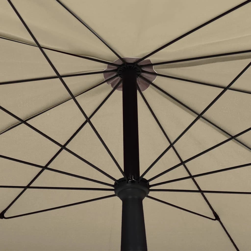 vidaXL vidaXL Garden Parasol with Pole 200x130 cm Sand - Parasol