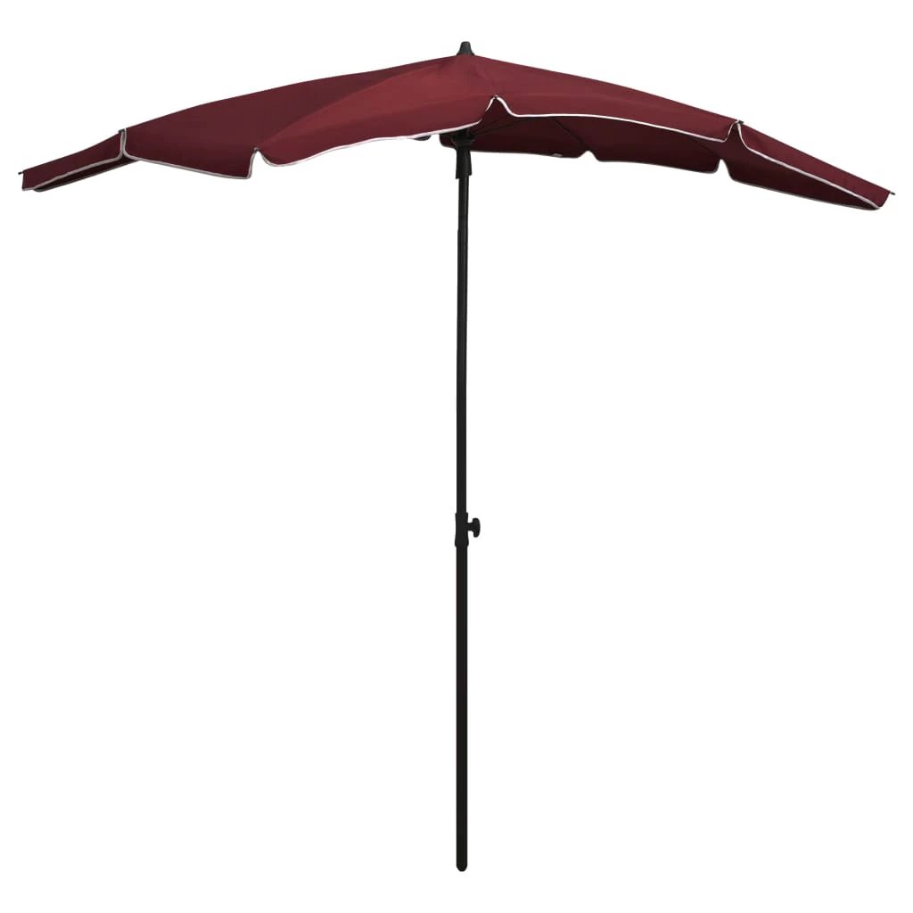 vidaXL Garden Parasol with Pole 200x130 cm Sand by vidaXL