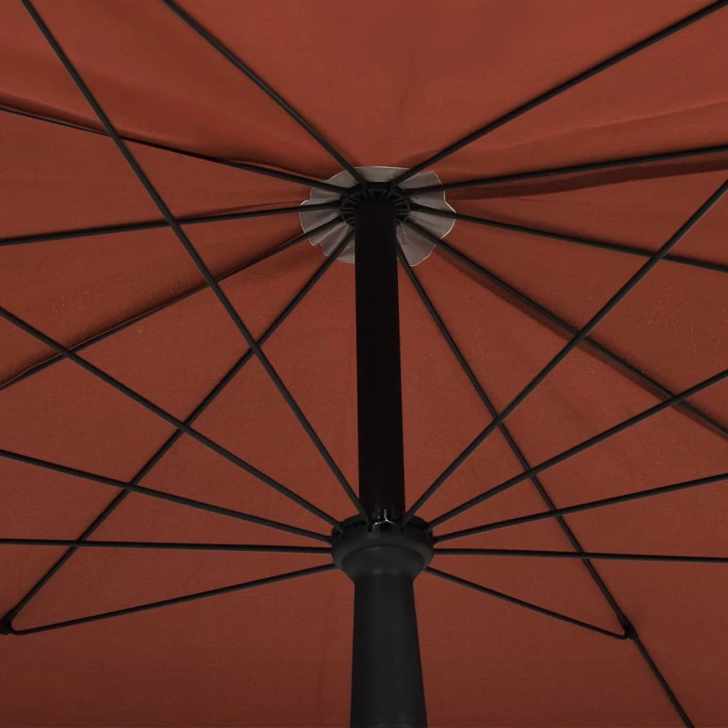 vidaXL Garden Parasol with Pole 200x130 cm Sand by vidaXL