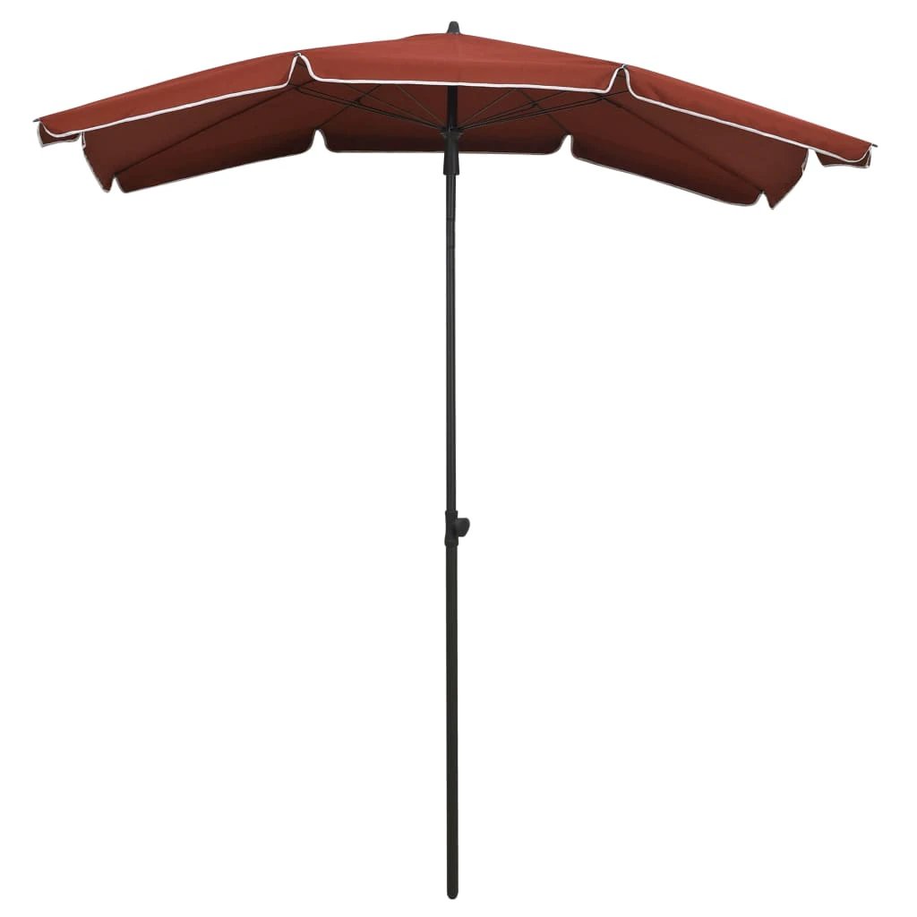 vidaXL Garden Parasol with Pole 200x130 cm Sand by vidaXL