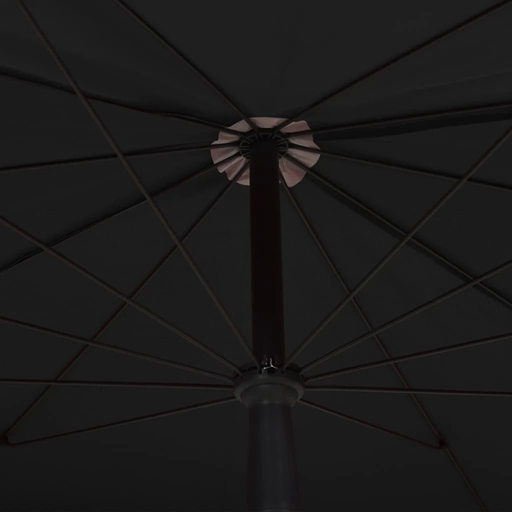 vidaXL Garden Parasol with Pole 200x130 cm Sand by vidaXL