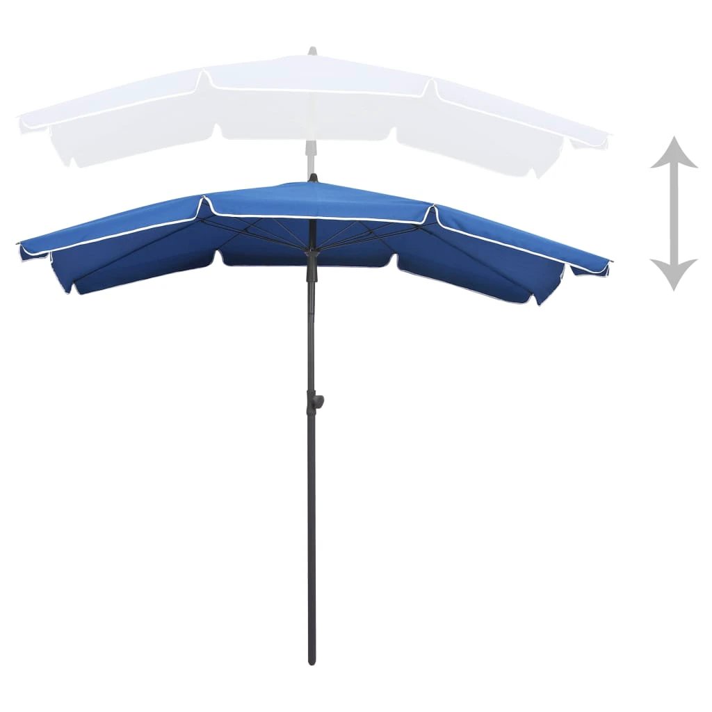vidaXL vidaXL Garden Parasol with Pole 200x130 cm Sand - Parasol