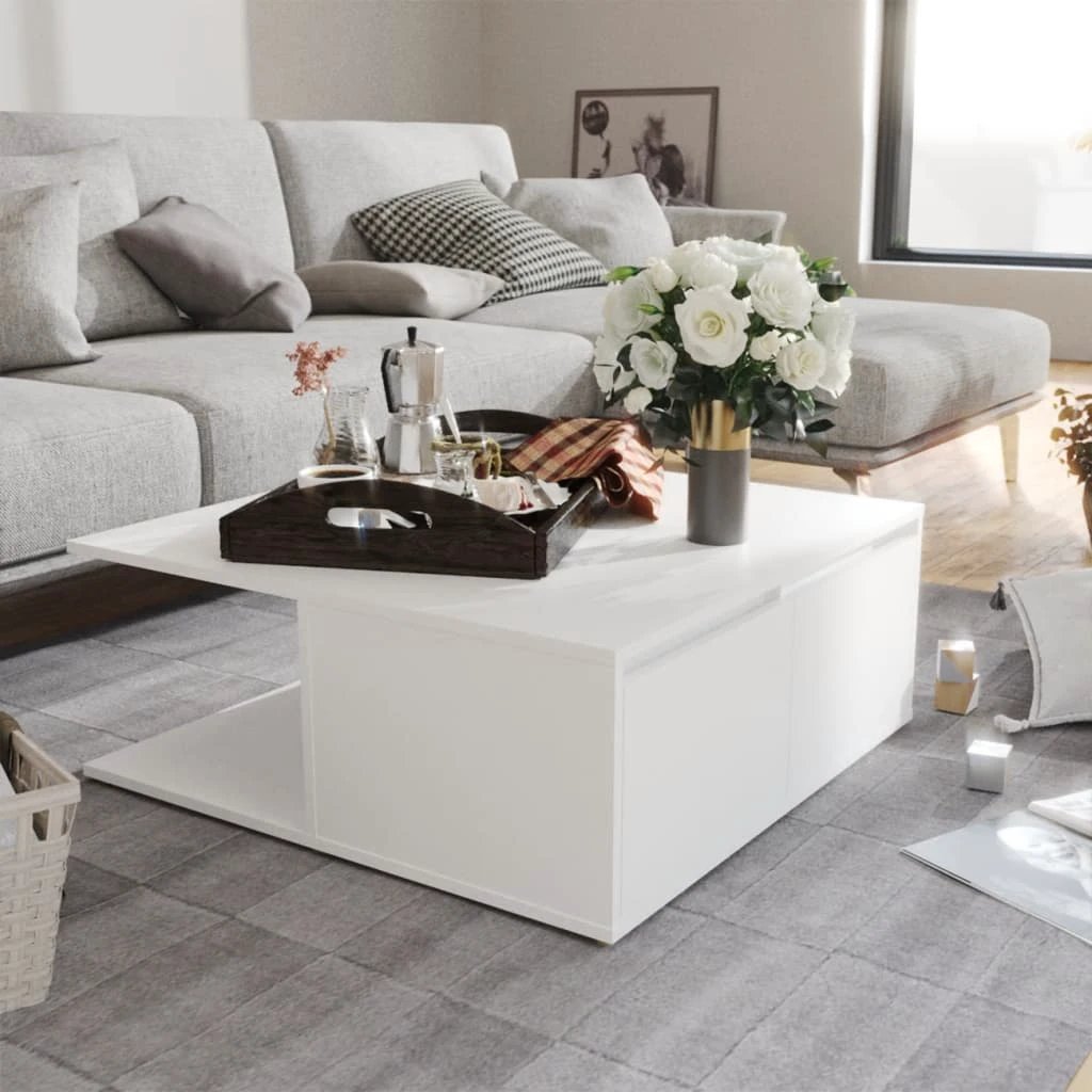 VidaXL Coffee Table 80x80x31 Engineered Wood by vidaXL