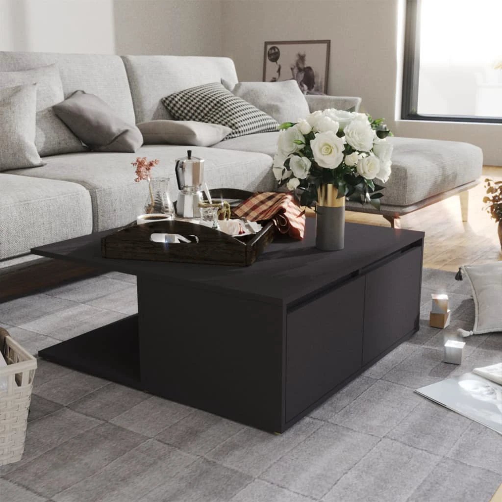 VidaXL Coffee Table 80x80x31 Engineered Wood by vidaXL