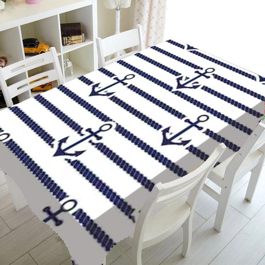 Nautical Tablecloth 60x120cm Waterproof Party by NONE