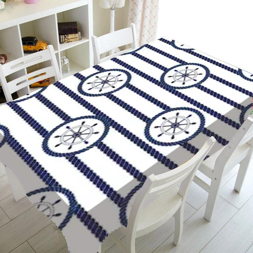 NONE Nautical Tablecloth 60x120cm Waterproof Party - Coffee Table
