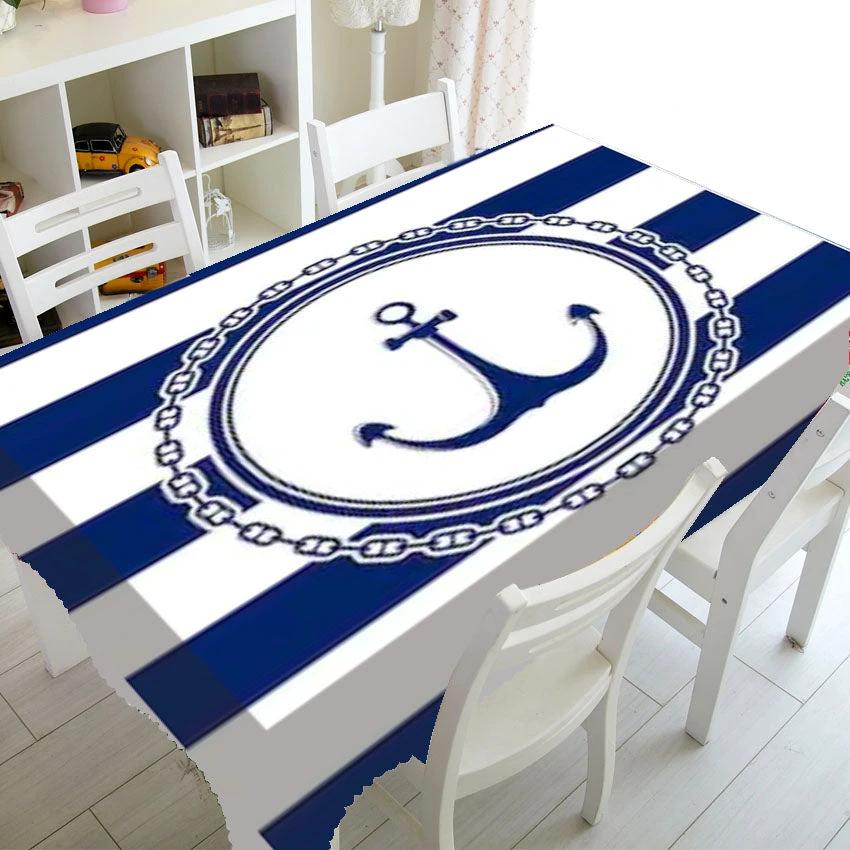 Nautical Tablecloth 60x120cm Waterproof Party by NONE