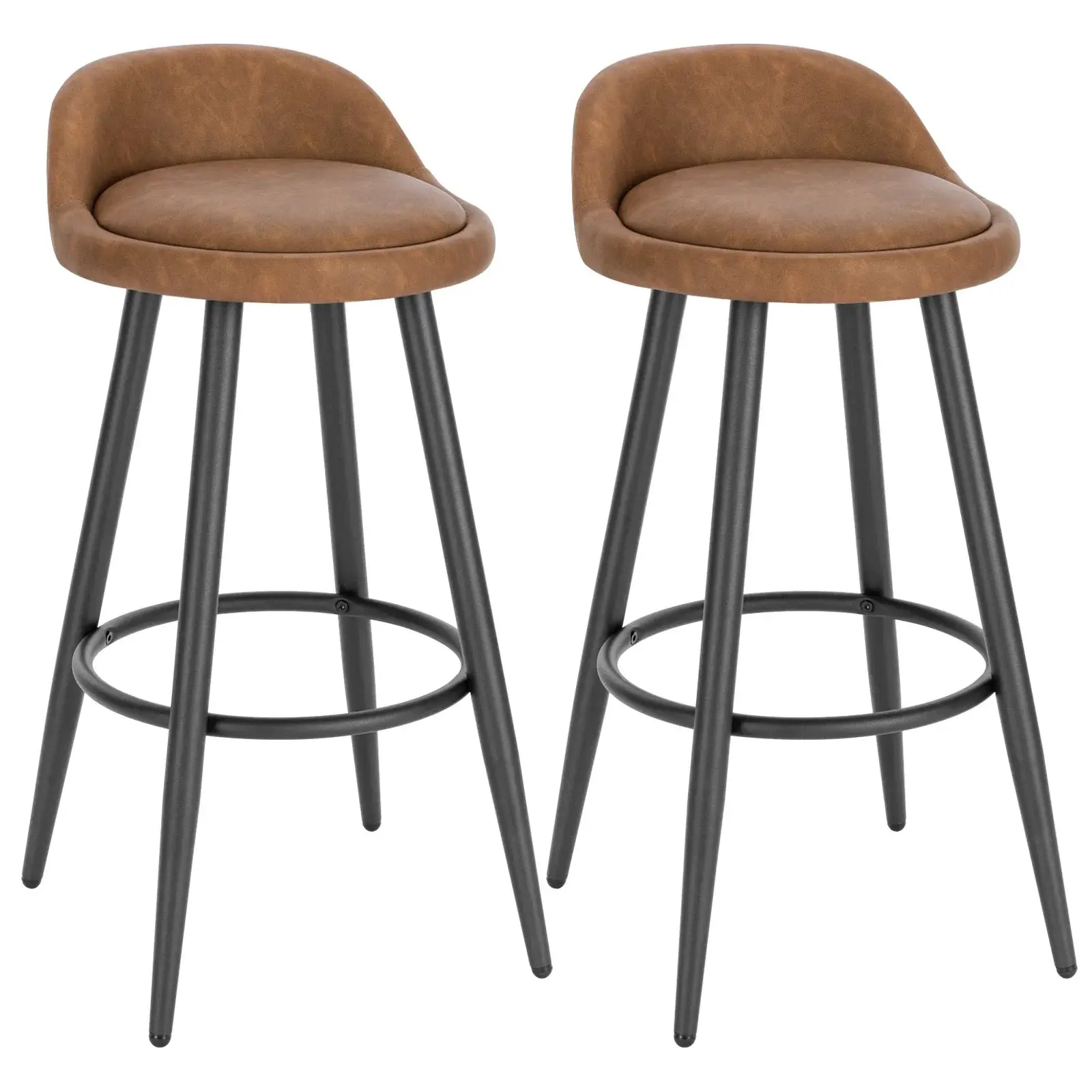 WOLTU Stylish Bar Stool - Adjustable Foot Pads & Comfortable Velvet Seat - Modern Design - Bar Stool