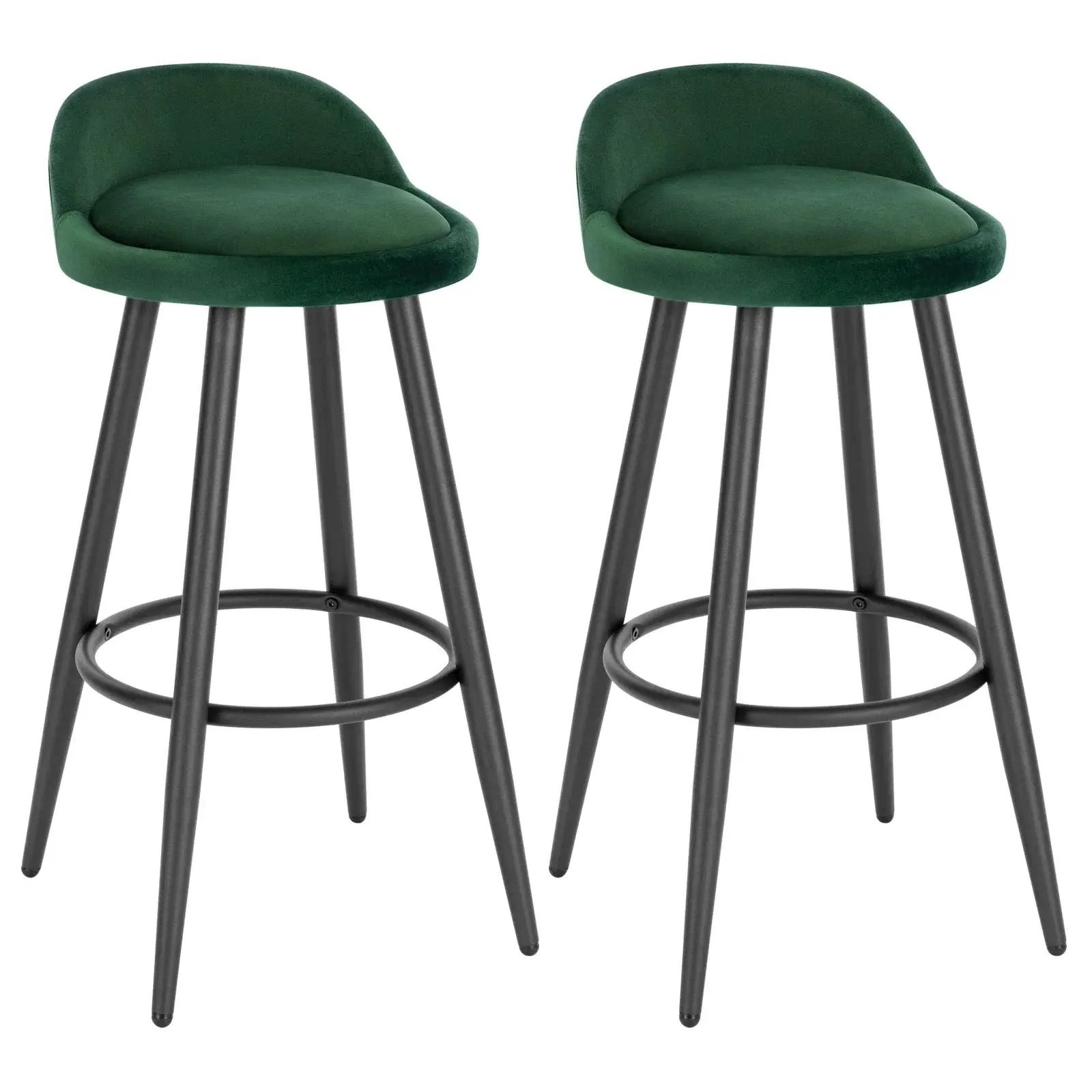 WOLTU Stylish Bar Stool - Adjustable Foot Pads & Comfortable Velvet Seat - Modern Design - Bar Stool