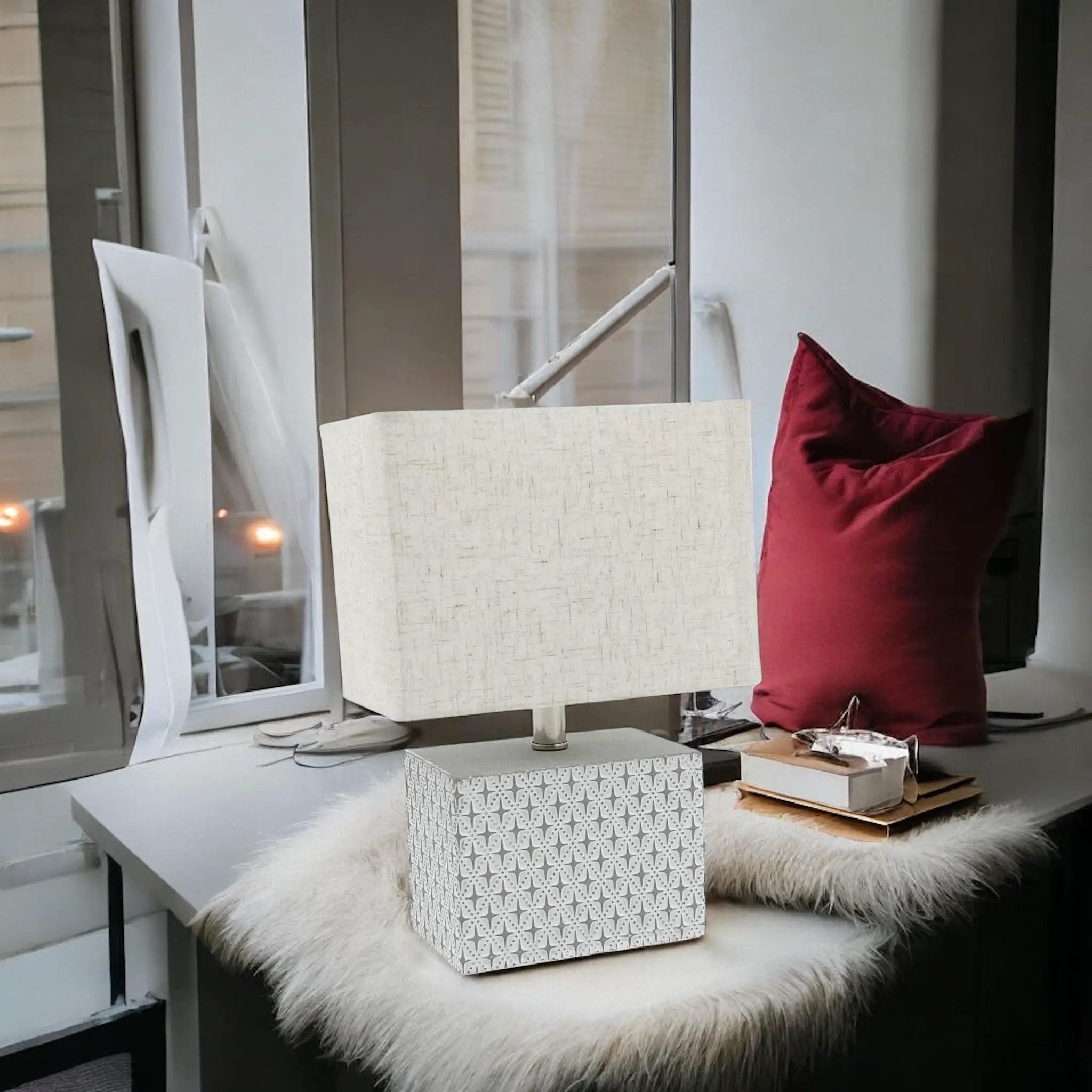 MSL 20CM TABLE LAMP AND SHADE - Lamp