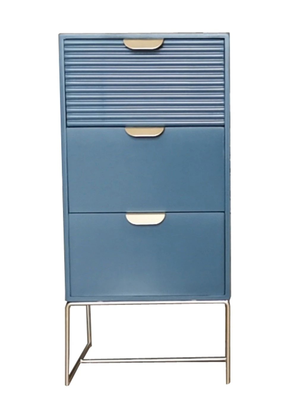 MSL BlueWood Nightstand 64cm 3-Drawer Storage Bedroom - Bedside Table
