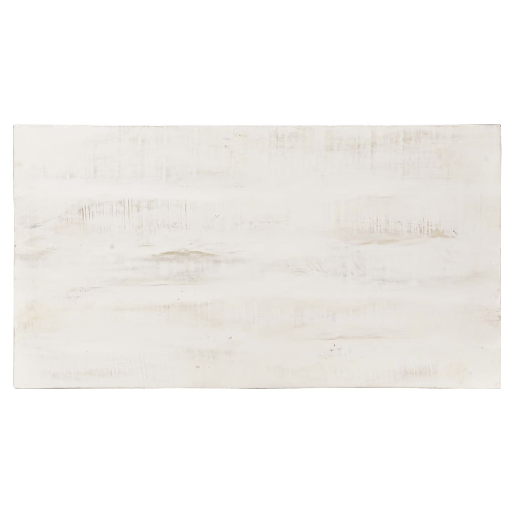 VidaXL Coffee Table 110x60x45 Cm Whitewashed Solid Mango Wood For Living Room Decor by vidaXL