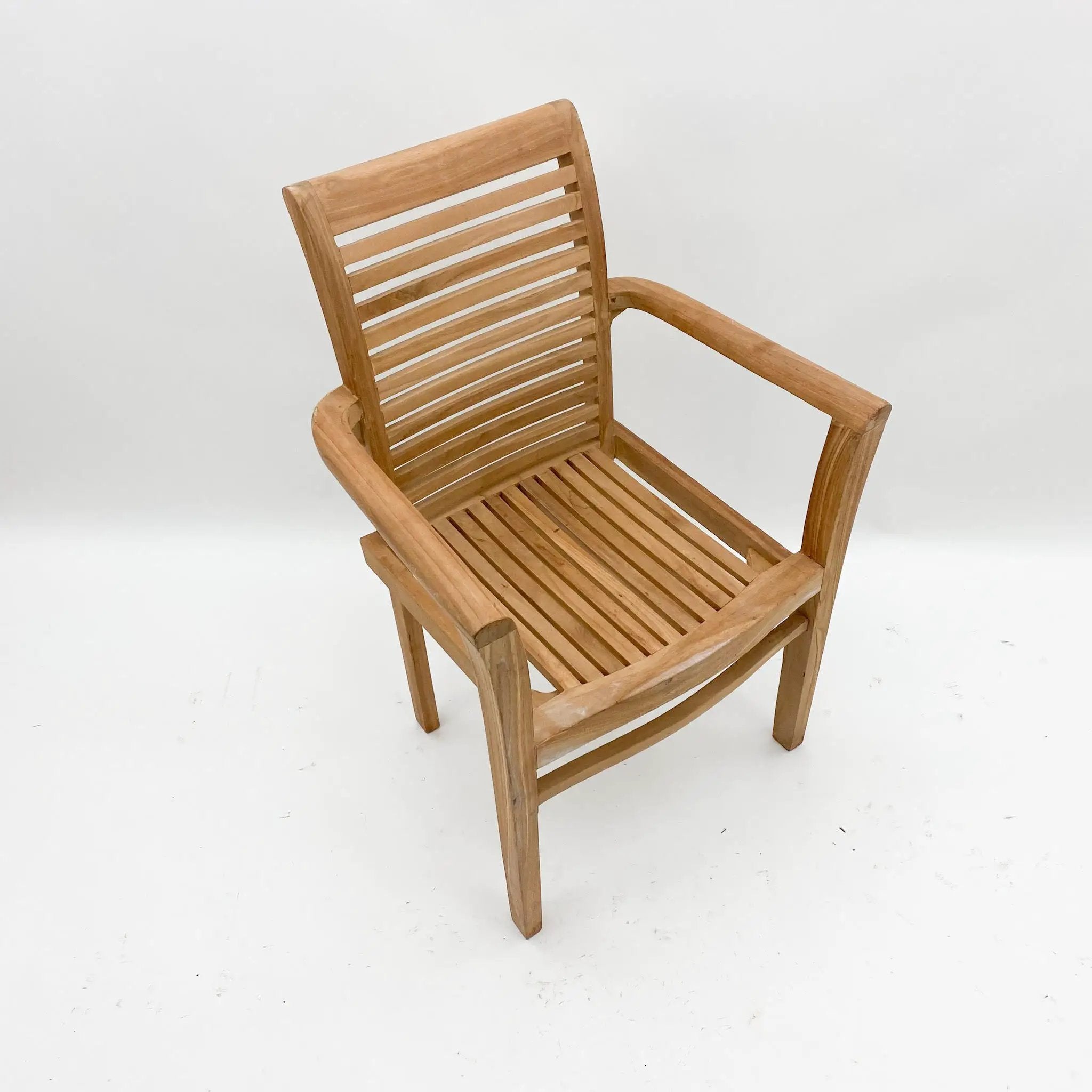 MSL 96CM STACKING SCROLL BACK CHAIR - Wooden Chairs