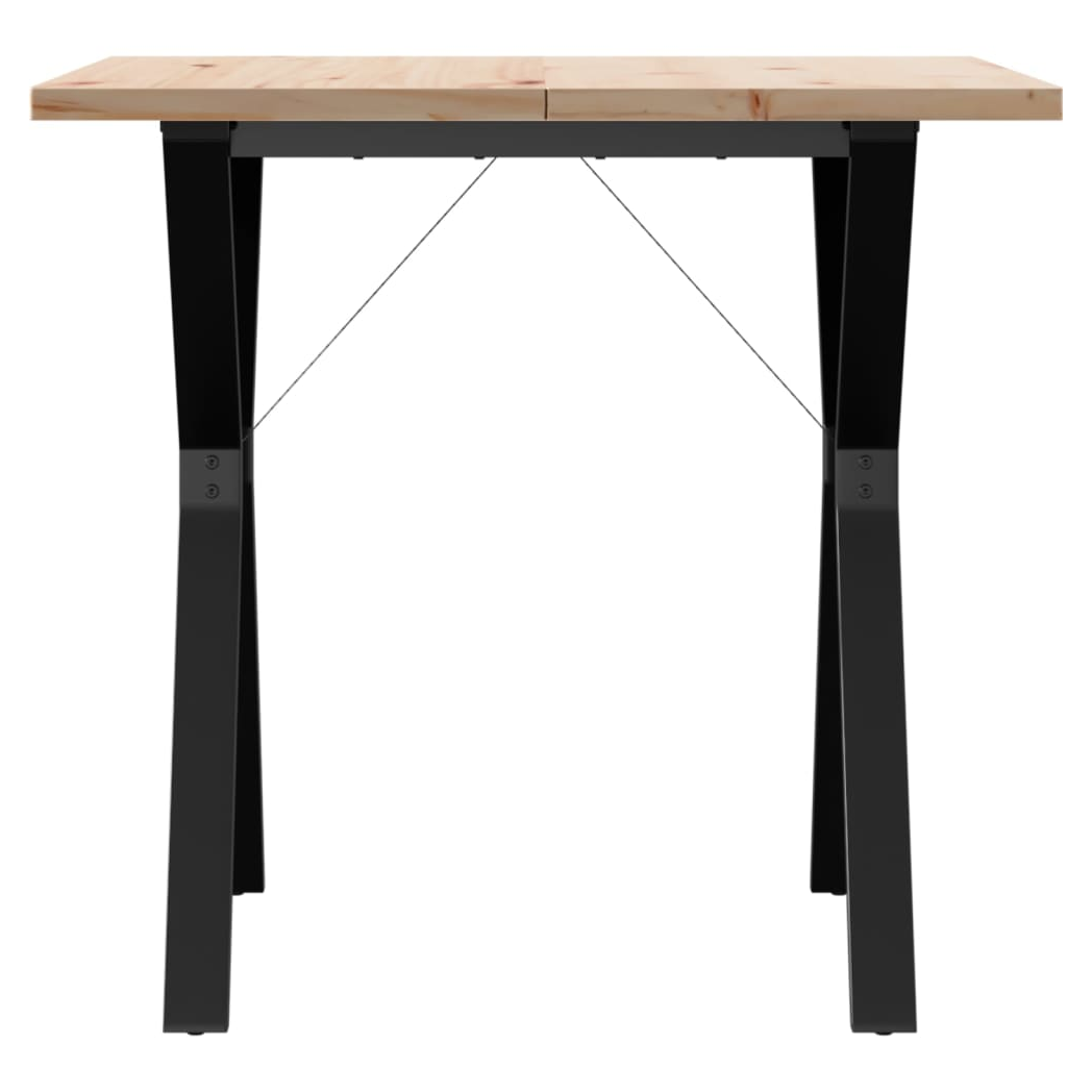 vidaXL Dining Table 80x80cm Solid Pine For Home by vidaXL