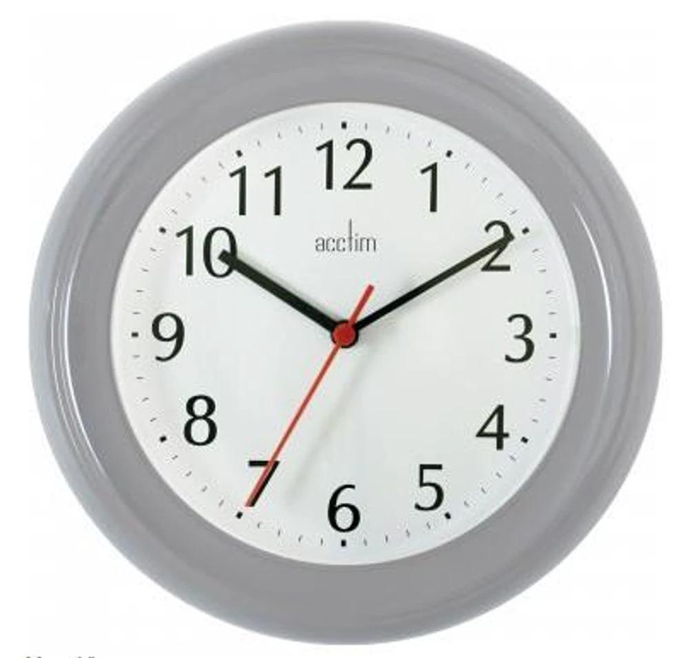 Acctim Wycombe Grey Kitchen Wall Clock 21417 - Uncategorized Clock