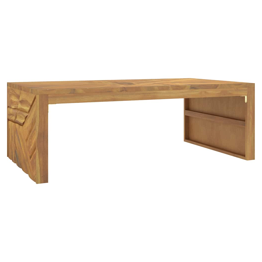 vidaXL VidaXL Coffee Table 110x60x38 cm Solid Teak Wood For Living Room Decor And Lounge - Coffee Table