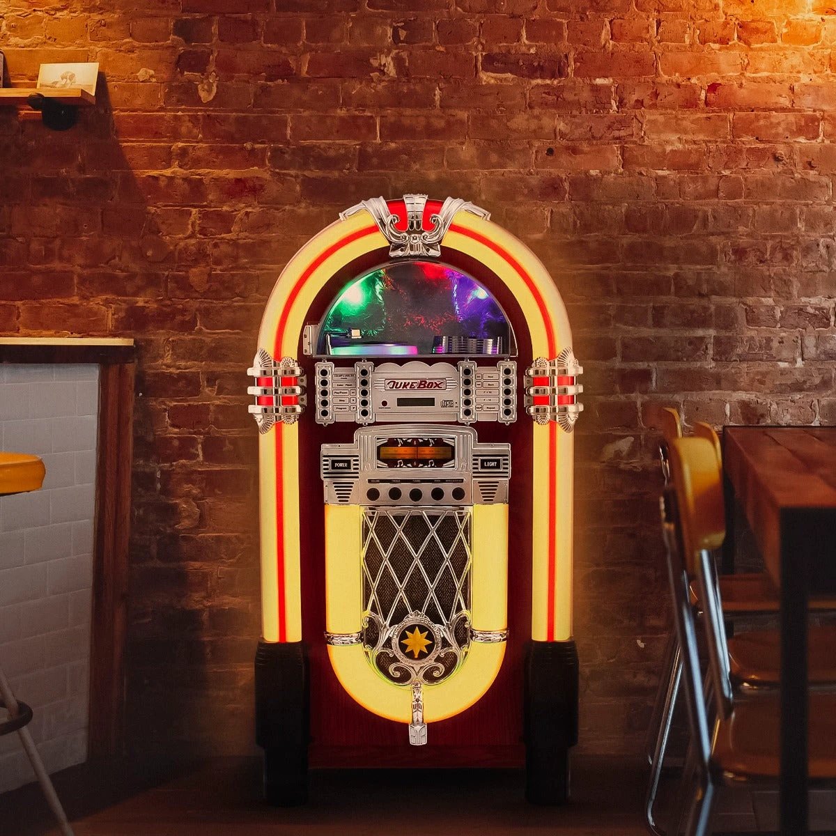 Retro Style Illuminated Jukebox Sound System by Monster Shop
