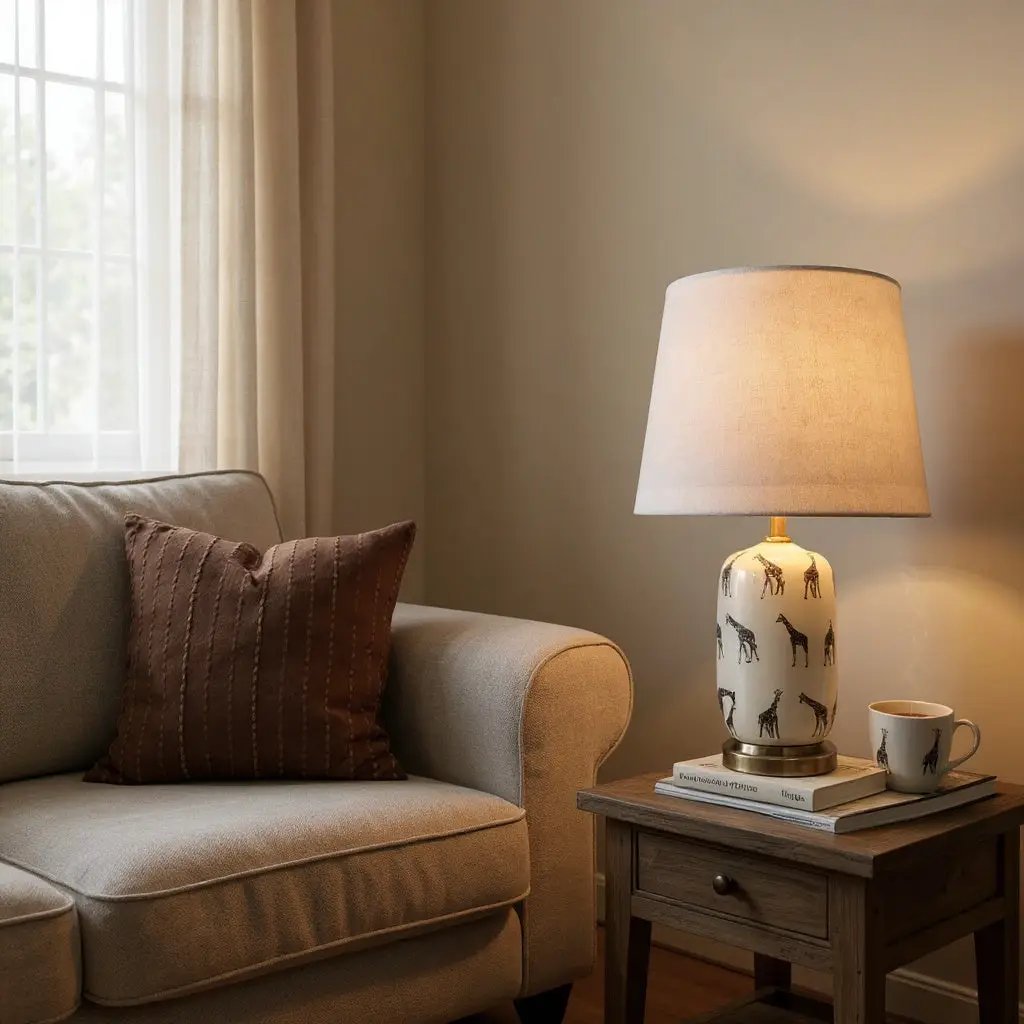 MSL 41CM LAMP AND SHADE - Lamp