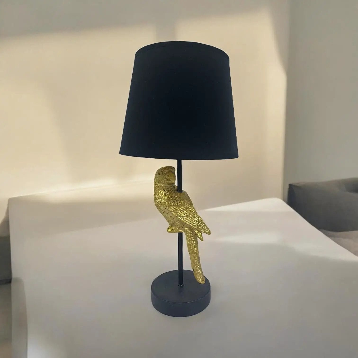 MSL 47X22X22M TABLE LAMP 9" BLACK SHADE - Lamp