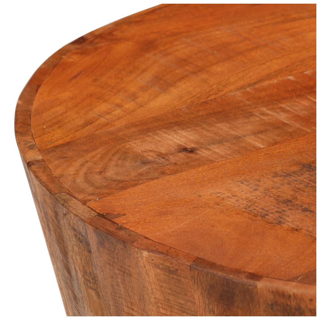 vidaXL Coffee Table Diameter 52 cm Height 30 cm Solid Mango Wood Rustic Centerpiece For Living Room by vidaXL