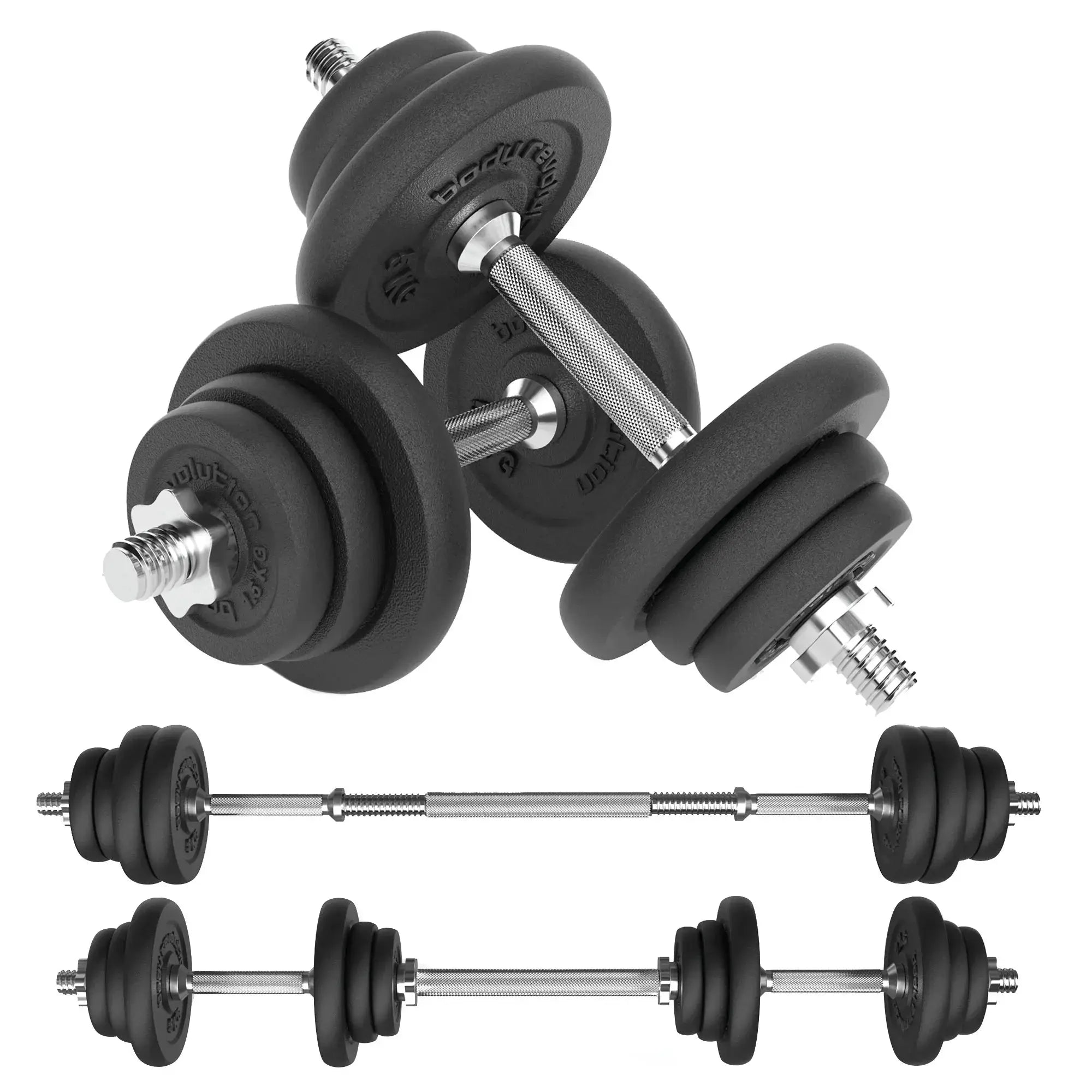 Monster Shop Body Revolution Cast Iron Dumbbell Set 15 kg - 50 kg -