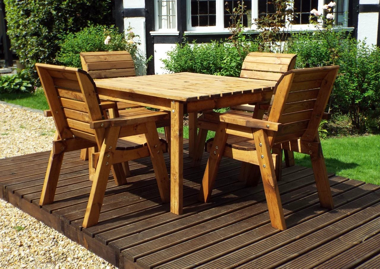 Four Seater Square Table Set by Charles Taylor Trading