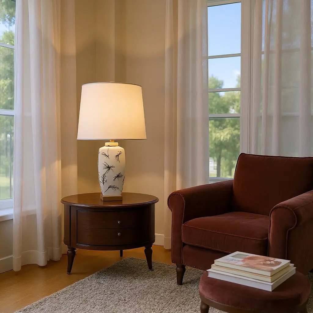MSL 43CM CERAMIC TABLE LAMP - Lamp