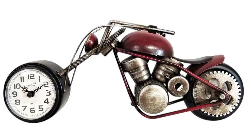 MSL 35CM TABLE CLOCK Motor Bike - Clock