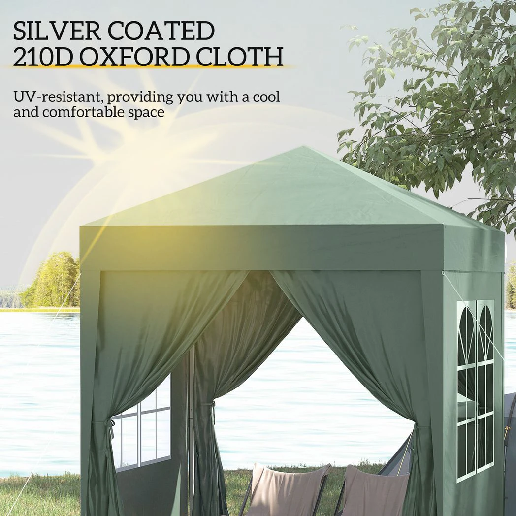 2x2m Garden Pop Up Gazebo Marquee Party Tent Wedding Awning Canopy by Outsunny