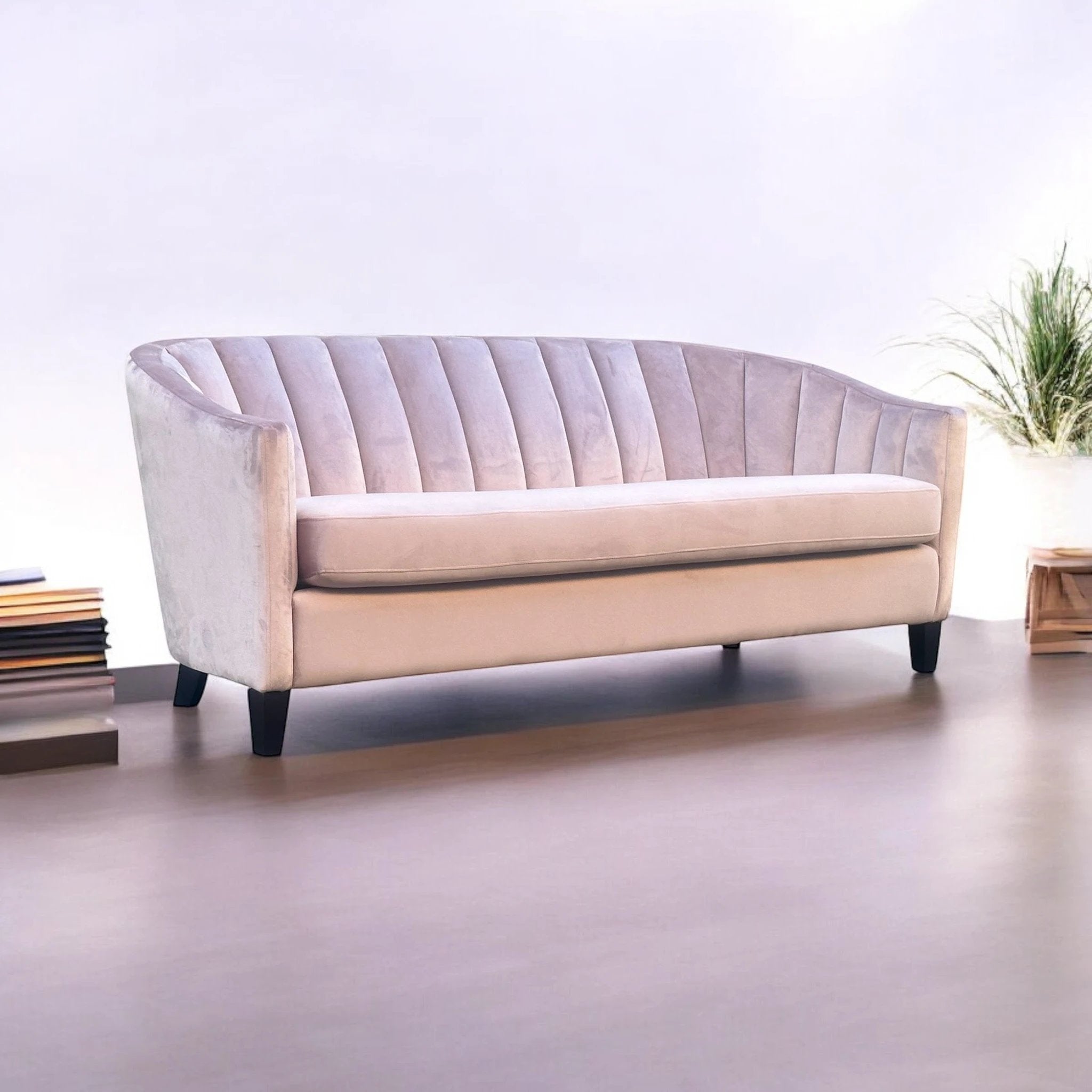 Lux Sofa 189cm Velvet Upholstery Living Room Decor by MSL